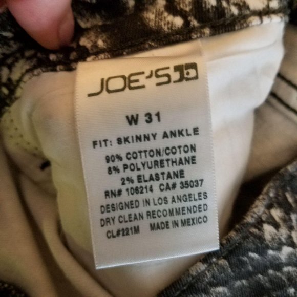 Joe’s Jeans snake print ankle skinny - Picture 7 of 7